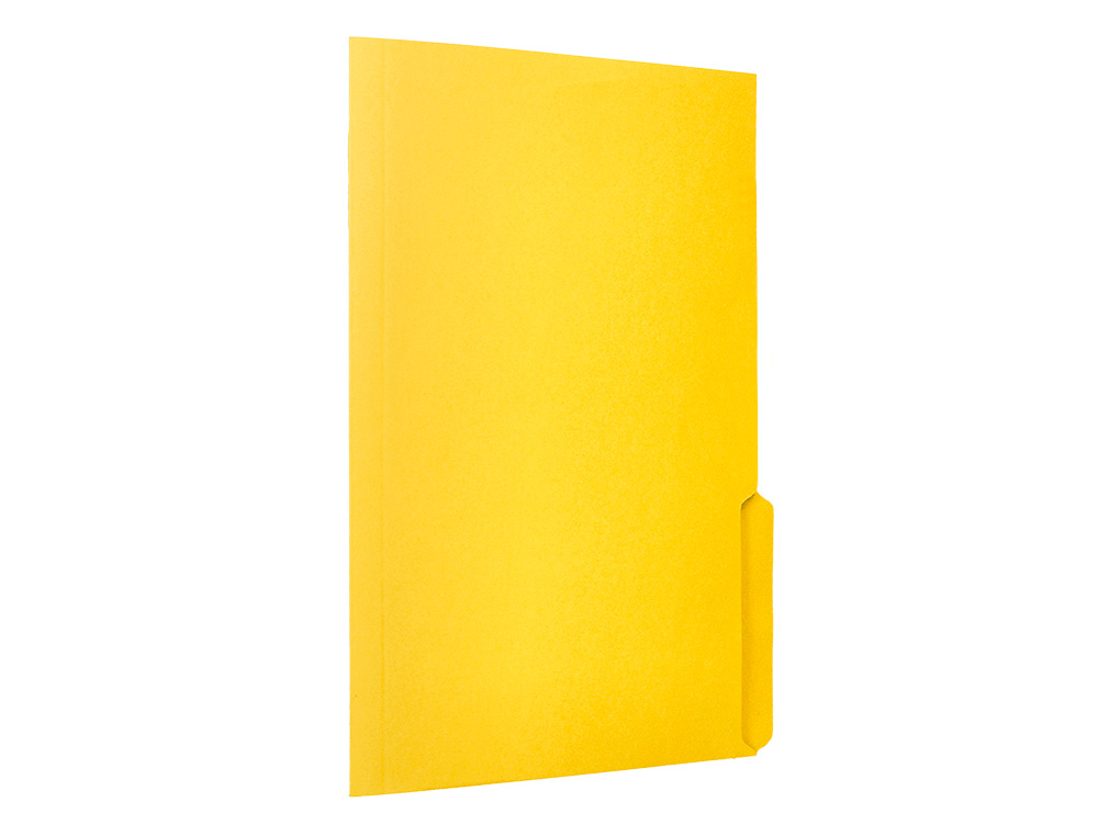SUBCARPETA CARTULINA LIDERPAPEL FOLIO PESTAA DERECHA 240G/M2 AMARILLO