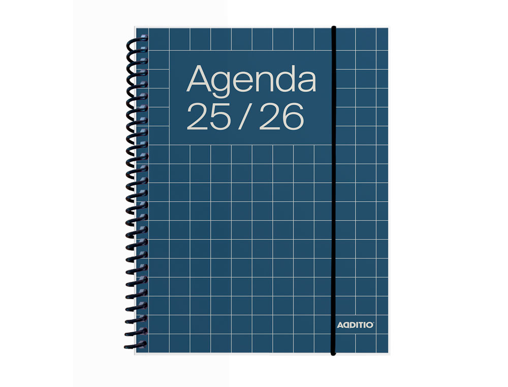 AGENDA UNIVERSAL ADDITIO MINI 16,5X21,5 CM SEMANA VISTA CURSO ESCOLAR +16 AÑOS PAGINAS ANOTACIONES COLORES SURTIDOS