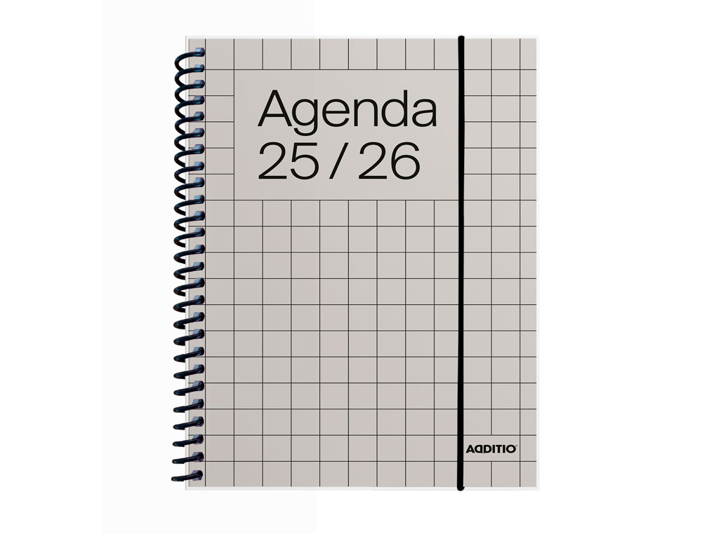 AGENDA UNIVERSAL ADDITIO MINI 16,5X21,5 CM SEMANA VISTA CURSO ESCOLAR +16 AÑOS PAGINAS ANOTACIONES COLORES SURTIDOS