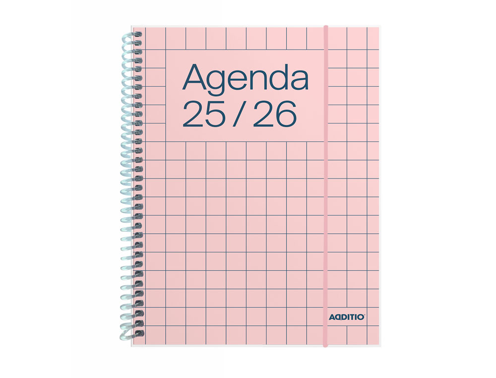 AGENDA UNIVERSAL ADDITIO MINI 16,5X21,5 CM SEMANA VISTA CURSO ESCOLAR +16 AÑOS PAGINAS ANOTACIONES COLORES SURTIDOS