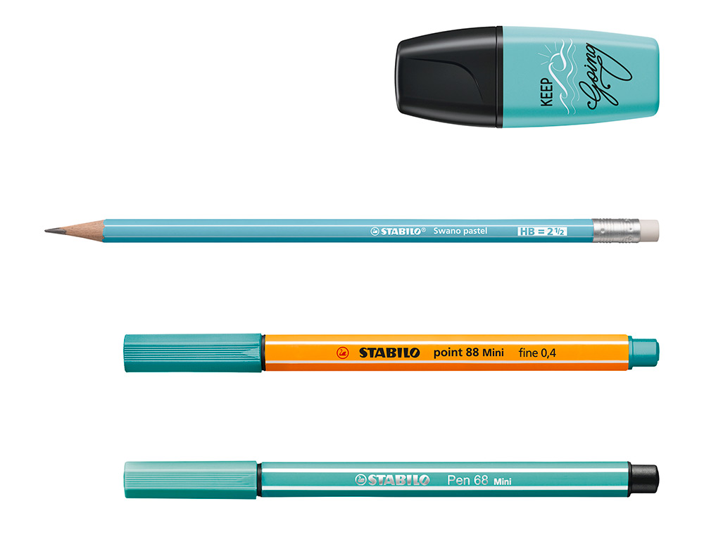 SET STABILO PASTEL LOVE MINI WORLD PEN 68 / POINT 88 / BOSS / SWANO 35 UNIDADES SURTIDAS