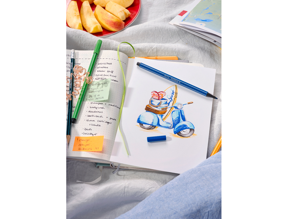 ROTULADOR STABILO PUNTA DE FIBRA PEN 68 ZEBRUI CEREZA ESTUCHE DE 20 UNIDADES COLORES SURTIDOS