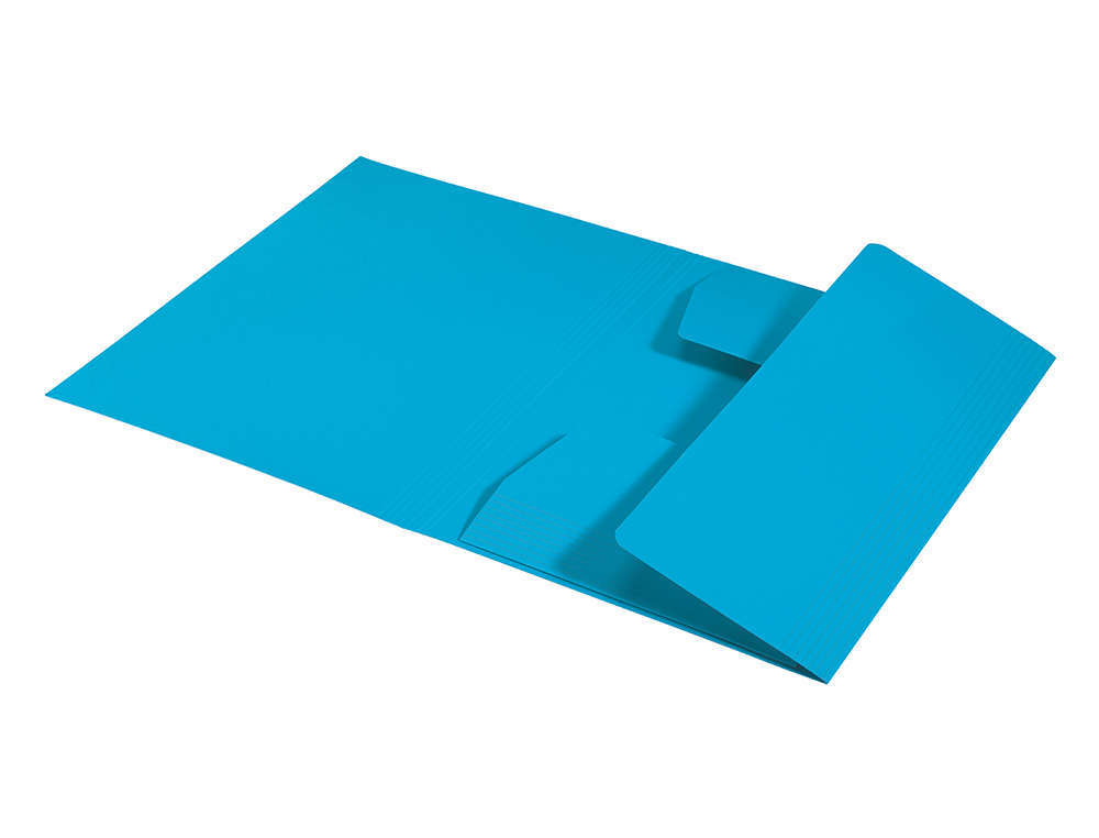 SUBCARPETA LEITZ RECYCLE CON TRES SOLAPAS DIN A4 CARTON 100% RECICLABLE AZUL