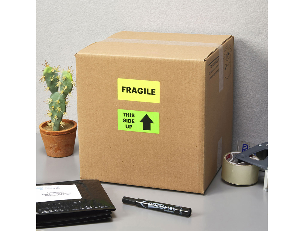 ETIQUETA ADHESIVA TICO VERDE F LUORESCENTES PERMANENTE FSC LASER/INKJET/FOTOCOPIA 99,1X67,7 MMCAJA DE 560 UNIDADES