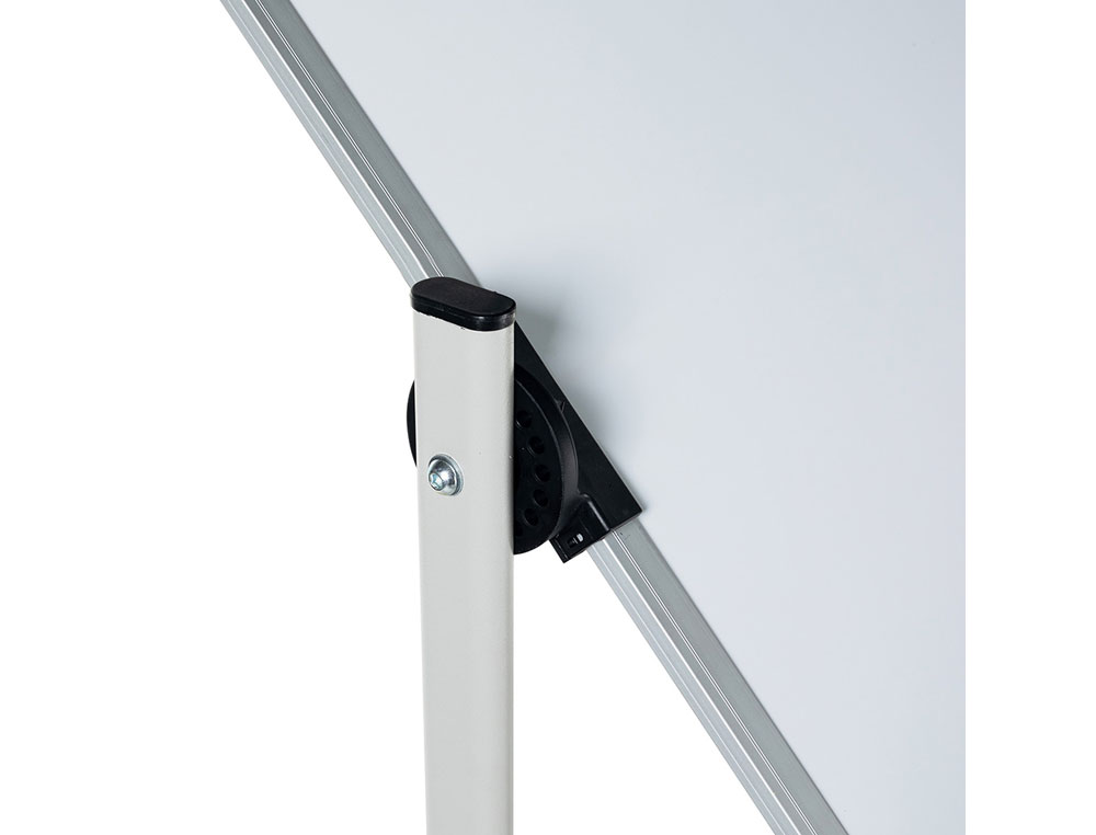 PIZARRA BLANCA ROCADA ACERO VITRIFICADO MAGNETICO MARCO ALUMINIO DOBLE CARA VOLTEABLE 120X200 CM