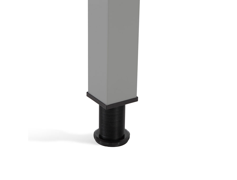 ALA PARA MESA ROCADA SERIE EXECUTIVE 60X100 CM DERECHA O IZQUIERDA ACABADO AD04 GRIS/BLANCO