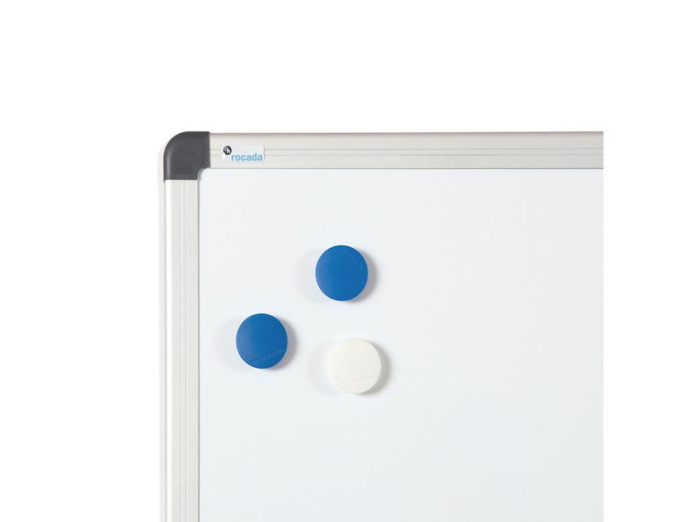 PIZARRA BLANCA ROCADA LACADA MAGNETICA MARCO ALUMINIO CON CANTONERAS 120X200 CM