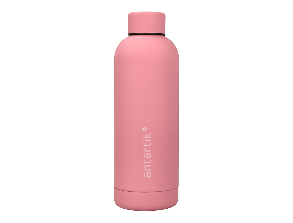 BOTELLA PORTALIQUIDOS ANTARTIK ISOTERMICA ACERO INOXIDABLE LIBRE DE BPA COLOR ROSA 500 ML