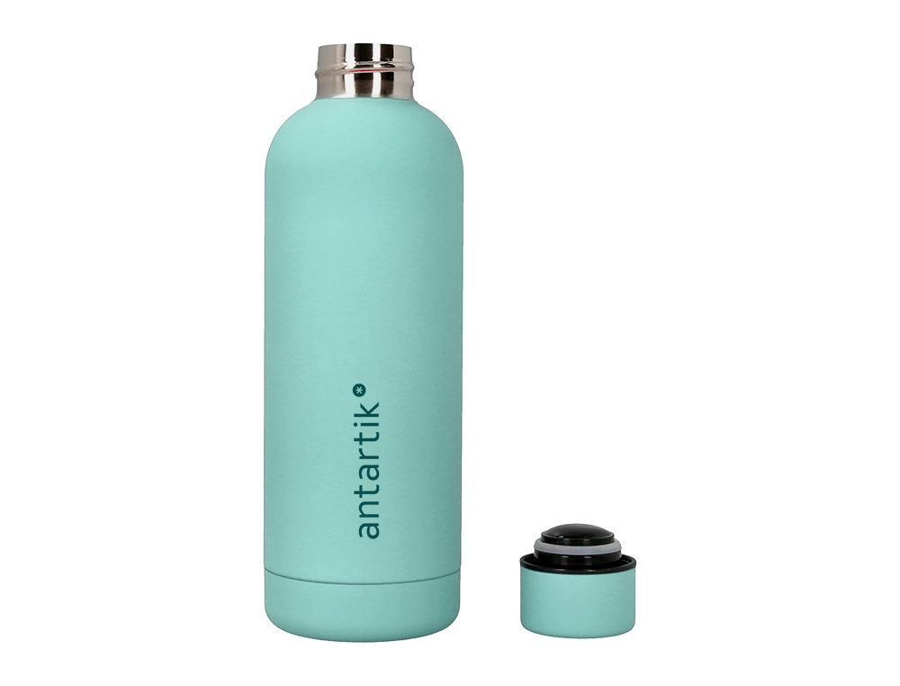 BOTELLA PORTALIQUIDOS ANTARTIK ISOTERMICA ACERO INOXIDABLE LIBRE DE BPA COLOR MENTA 500 ML