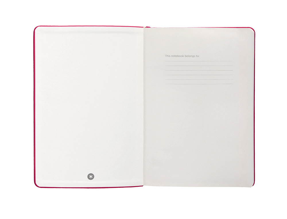 CUADERNO CON GOMILLA ANTARTIK NOTES TAPA DURA A4 HOJAS LISAS BURDEOS 100 HOJAS 80 GR FSC