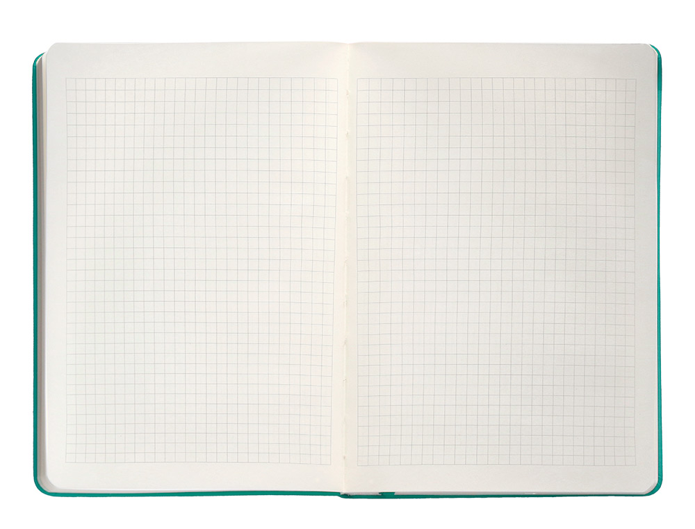 CUADERNO CON GOMILLA ANTARTIK NOTES TAPA DURA A5 HOJAS CUADRICULA TURQUESA 100 HOJAS 80 GR FSC