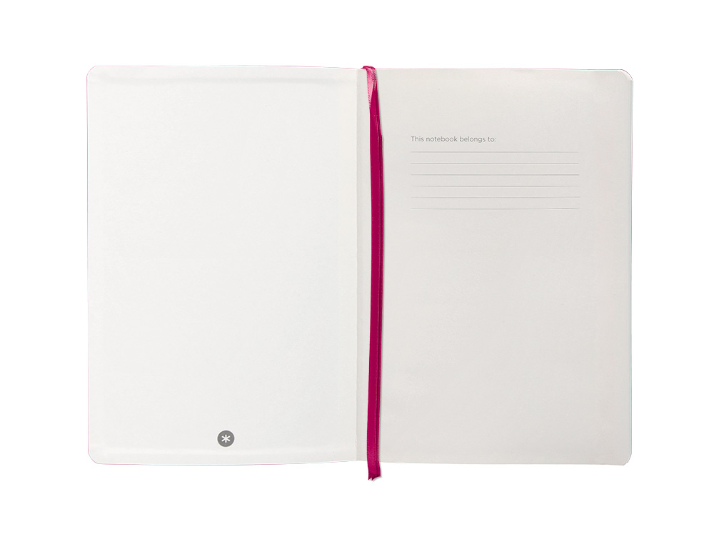 CUADERNO CON GOMILLA ANTARTIK NOTES TAPA BLANDA A5 HOJAS CUADRICULA BURDEOS 80 HOJAS 80 GR FSC