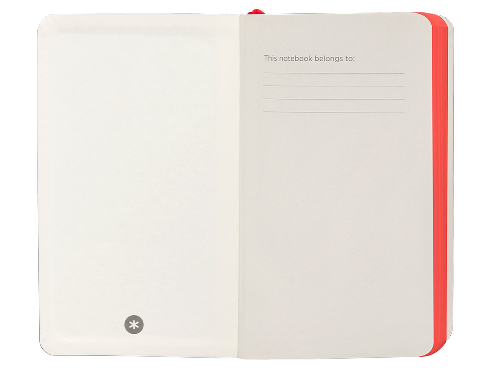 CUADERNO CON GOMILLA ANTARTIK NOTES TAPA BLANDA A6 HOJAS LISAS NEGRO Y ROJO 100 HOJAS 80 GR FSC