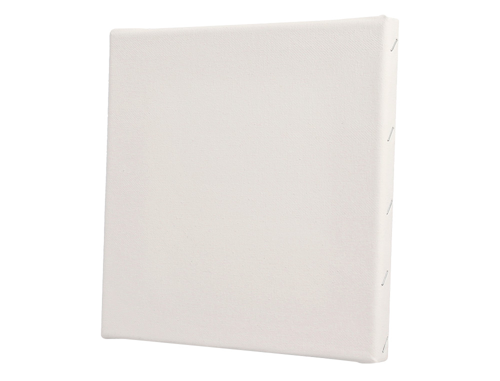 BASTIDOR LIDERPAPEL LIENZO GRAPADO TRASERO ALGODON 100% 12X12 CM