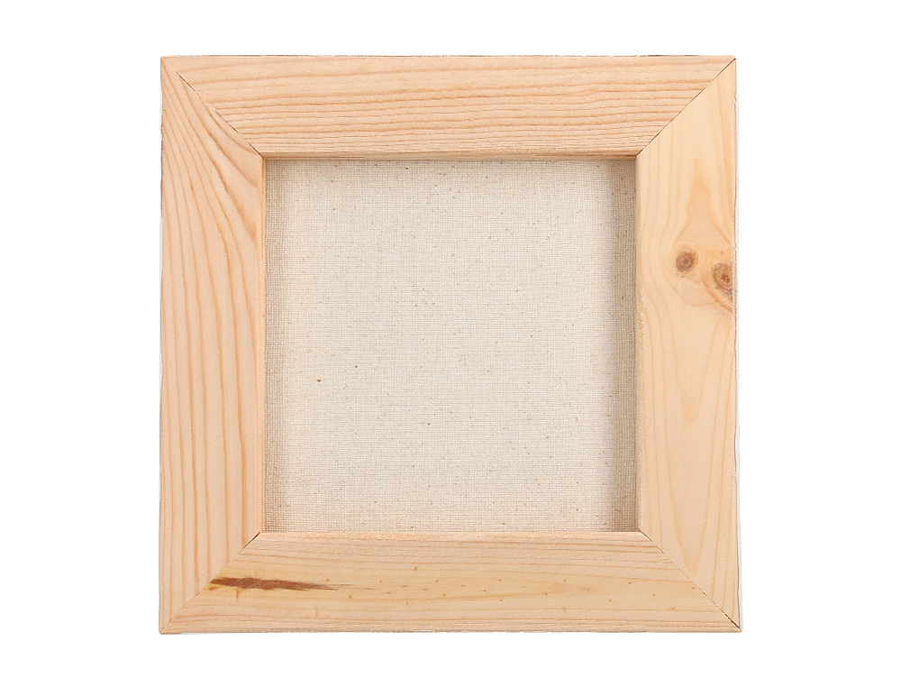 BASTIDOR LIDERPAPEL LIENZO GRAPADO TRASERO ALGODON 100% 12X12 CM