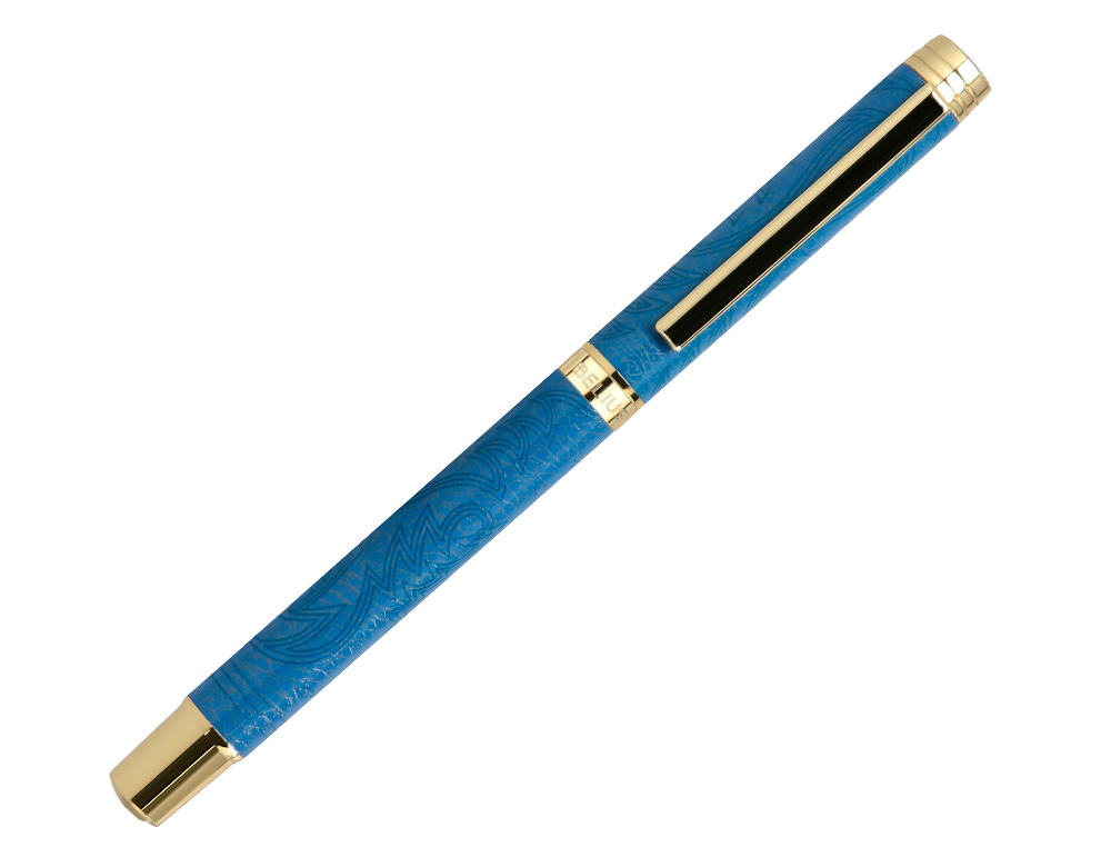 ROLLER BELIUS WILD WEST ALUMINIO COLOR AZUL MARINO DORADO TINTA COLOR NEGRO CAJA DE DISEO