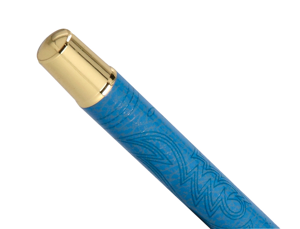 ROLLER BELIUS WILD WEST ALUMINIO COLOR AZUL MARINO DORADO TINTA COLOR NEGRO CAJA DE DISEO