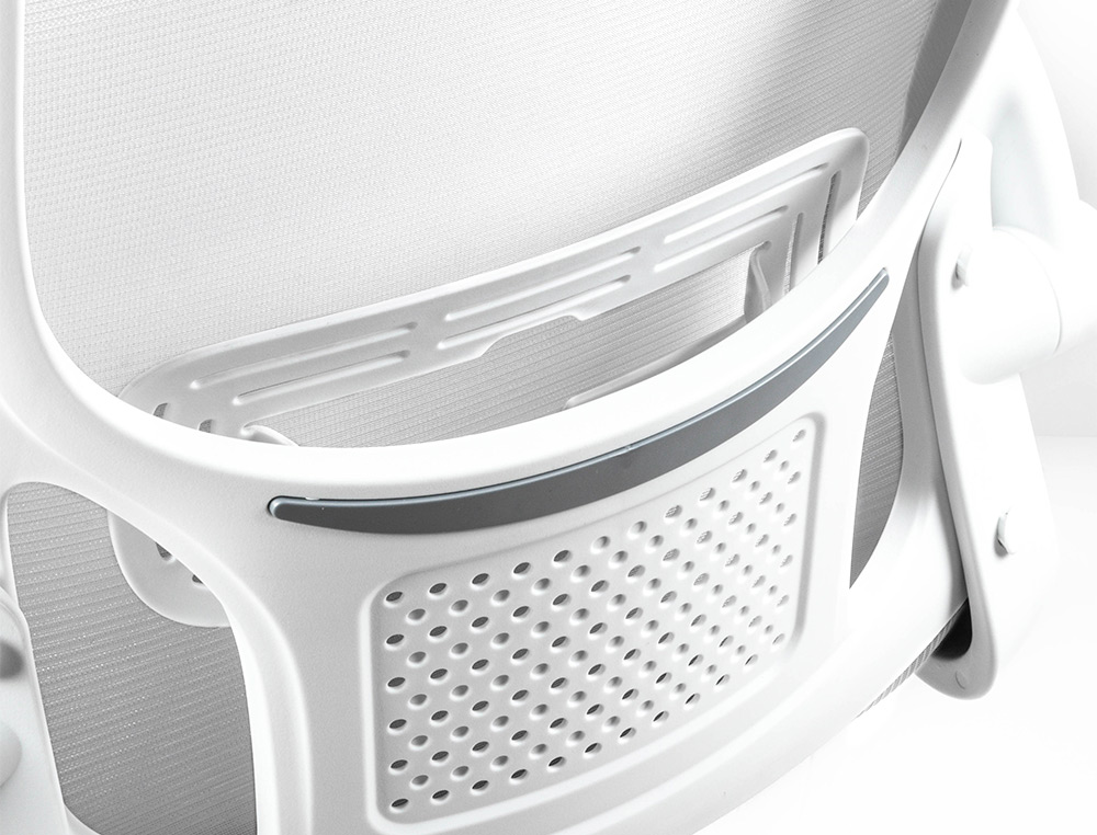 SILLA Q-CONNECT OFICINA ALBA MALLA BASE METALICA ALT MAX 1110 ANC 610 PROF 580 RUEDAS PREMIUM COLOR BLANCO