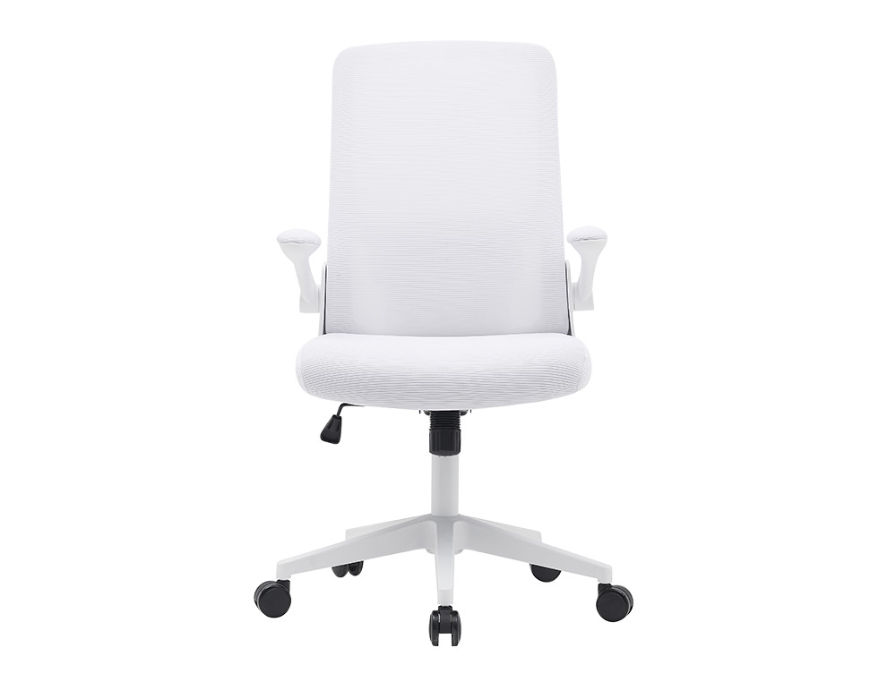 SILLA Q-CONNECT OFICINA ALBA MALLA BASE METALICA ALT MAX 1110 ANC 610 PROF 580 RUEDAS PREMIUM COLOR BLANCO