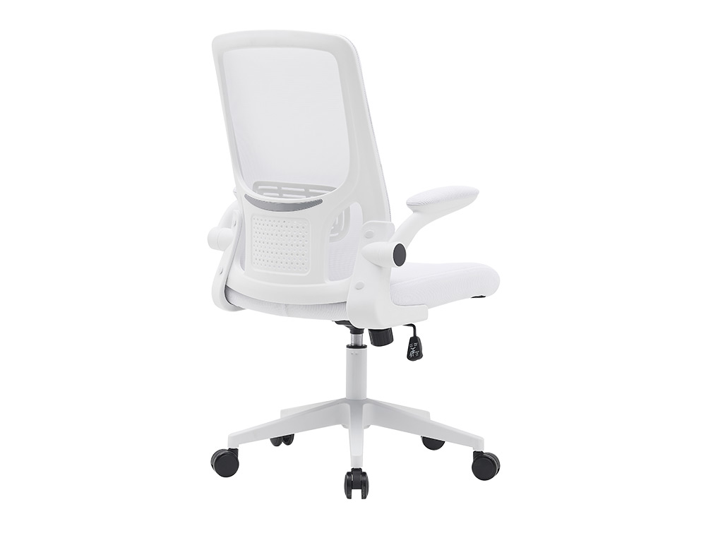 SILLA Q-CONNECT OFICINA ALBA MALLA BASE METALICA ALT MAX 1110 ANC 610 PROF 580 RUEDAS PREMIUM COLOR BLANCO
