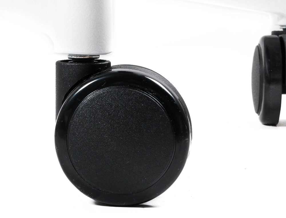 SILLA Q-CONNECT OFICINA ALBA MALLA BASE METALICA ALT MAX 1110 ANC 610 PROF 580 RUEDAS PREMIUM COLOR BLANCO