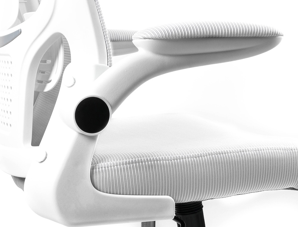 SILLA Q-CONNECT OFICINA ALBA MALLA BASE METALICA ALT MAX 1110 ANC 610 PROF 580 RUEDAS PREMIUM COLOR BLANCO