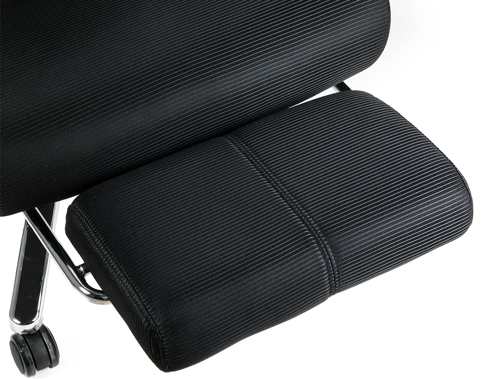 SILLA Q-CONNECT DIRECCION RAVENNA MALLA BASE METALICA ALT MAX 1300 ANC 670 PROF 730 MM RUEDAS PREMIUM COLOR NEGRO