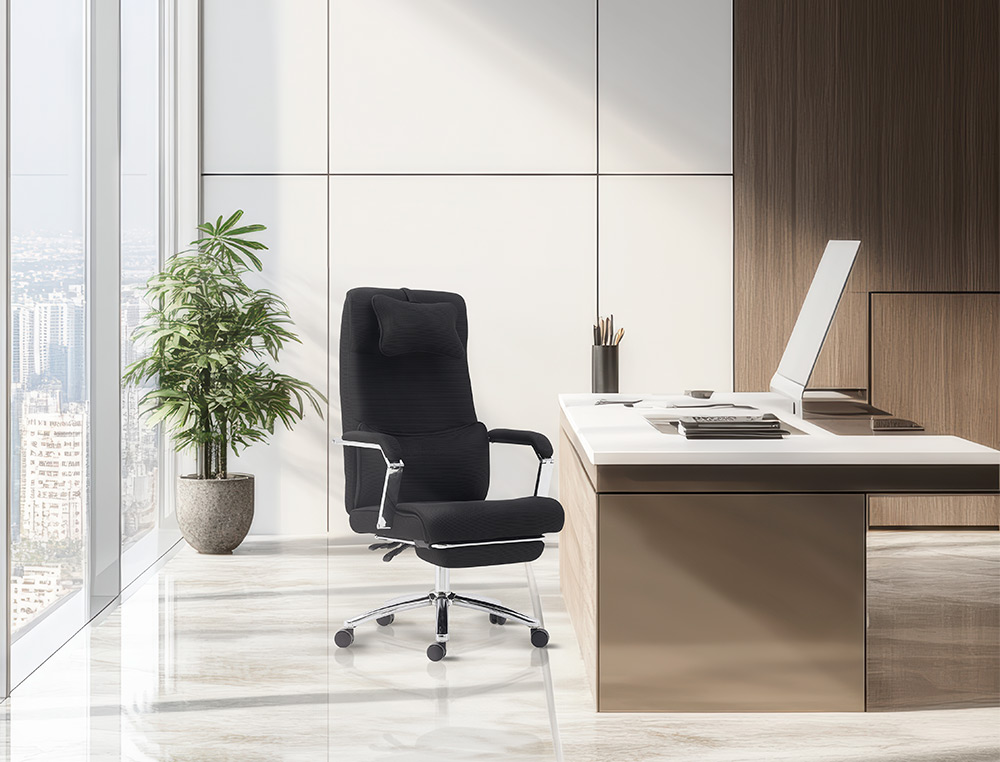 SILLA Q-CONNECT DIRECCION RAVENNA MALLA BASE METALICA ALT MAX 1300 ANC 670 PROF 730 MM RUEDAS PREMIUM COLOR NEGRO