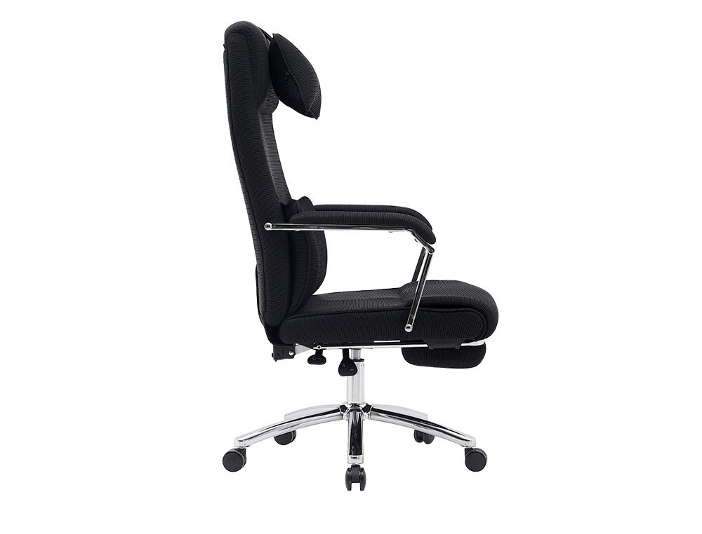 SILLA Q-CONNECT DIRECCION RAVENNA MALLA BASE METALICA ALT MAX 1300 ANC 670 PROF 730 MM RUEDAS PREMIUM COLOR NEGRO