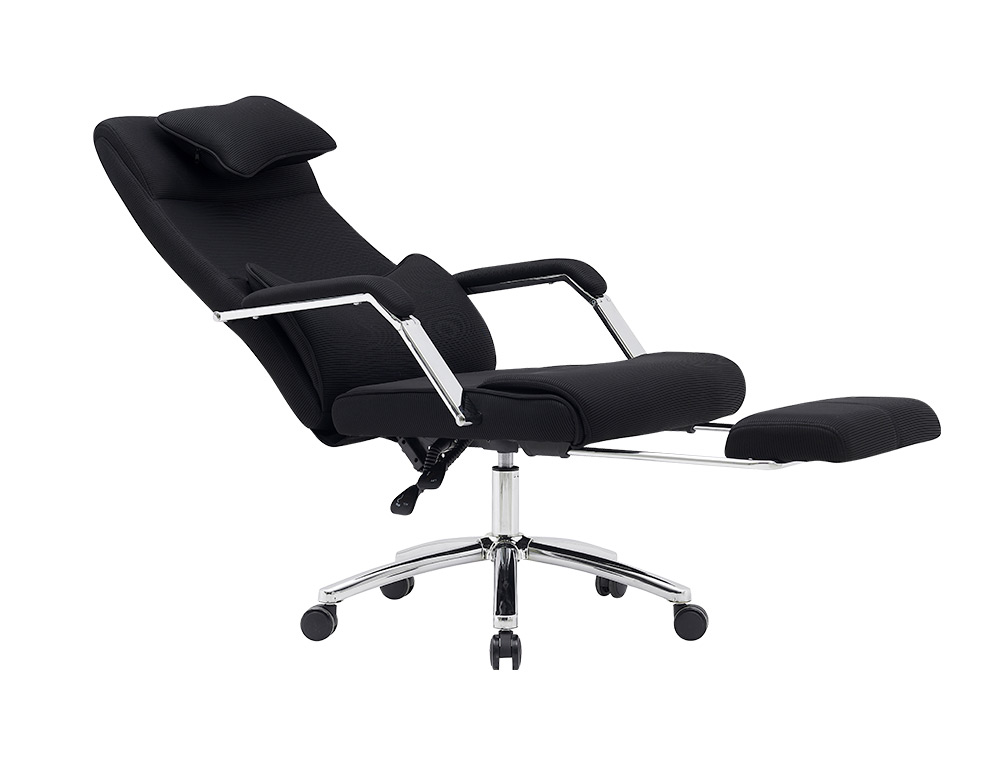 SILLA Q-CONNECT DIRECCION RAVENNA MALLA BASE METALICA ALT MAX 1300 ANC 670 PROF 730 MM RUEDAS PREMIUM COLOR NEGRO