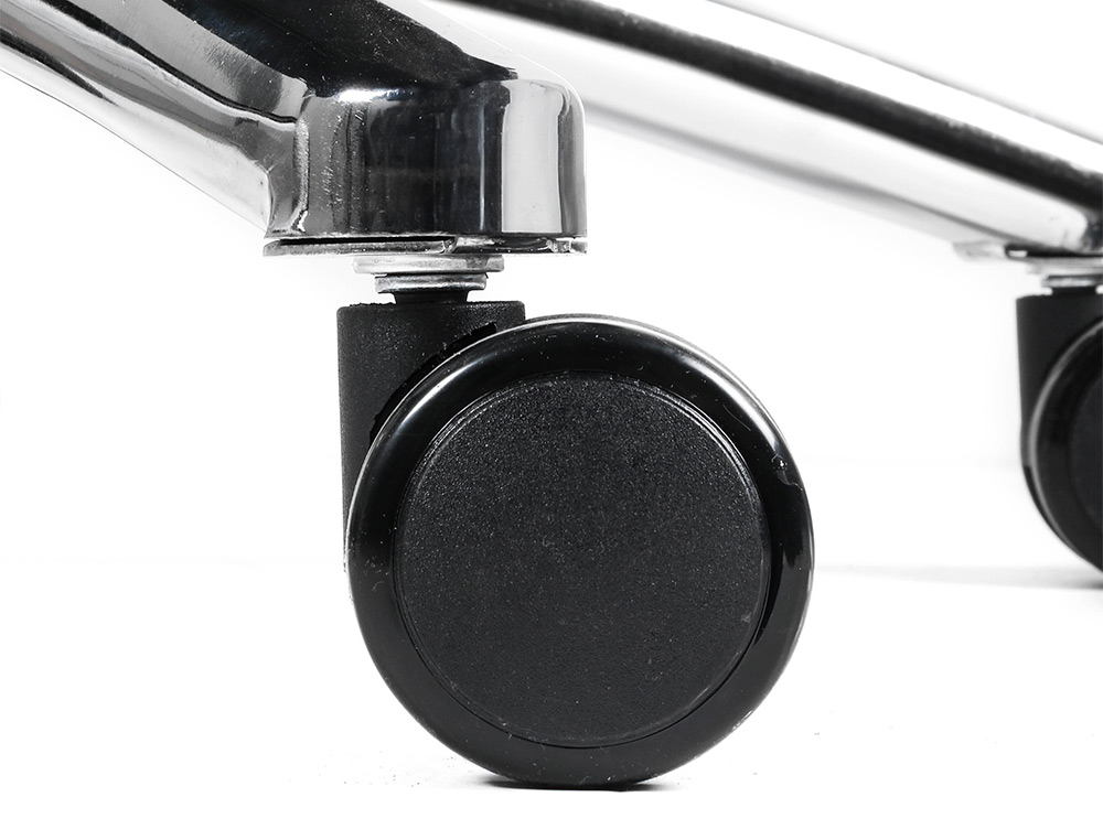 SILLA Q-CONNECT DIRECCION RAVENNA MALLA BASE METALICA ALT MAX 1300 ANC 670 PROF 730 MM RUEDAS PREMIUM COLOR NEGRO