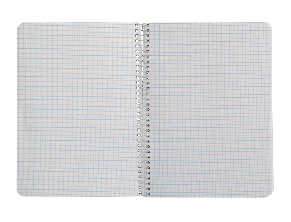 CUADERNO ESPIRAL LIDERPAPEL A5 PAUTAGUIA TAPA DURA 80H 90 GR CUADRO PAUTADO 3MM COLOR LILA