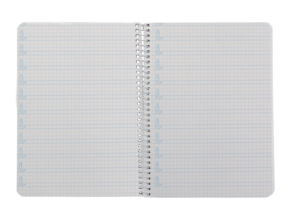 CUADERNO ESPIRAL LIDERPAPEL A5 PAUTAGUIA TAPA DURA 80H 90 GR CUADRO PAUTADO 4MM COLOR AZUL
