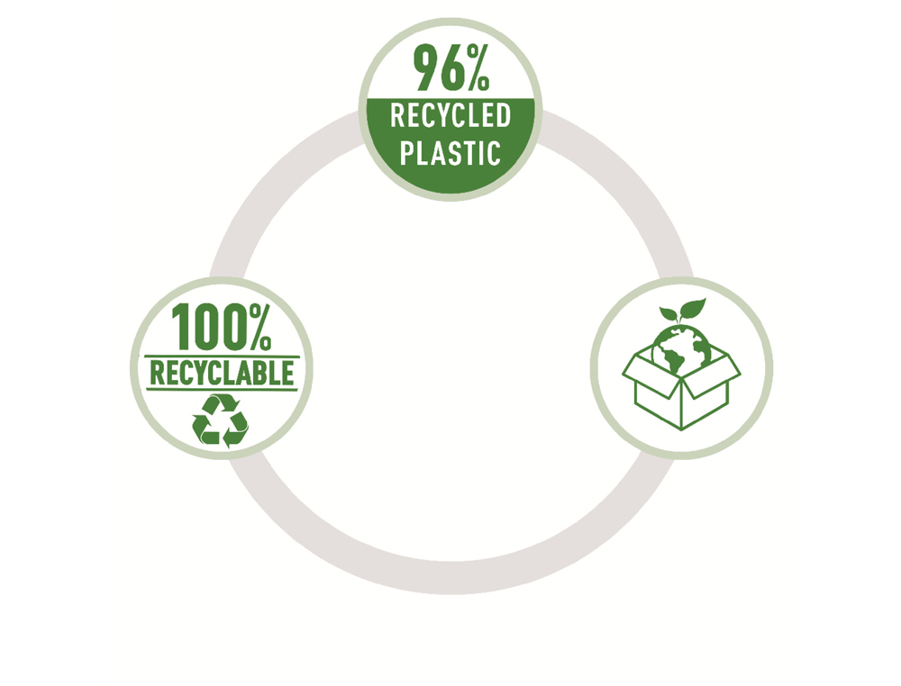 GRAPADORA PETRUS 210 REYCLE NEGRO CAPACIDAD 25 HOJAS USA GRAPAS 22/6