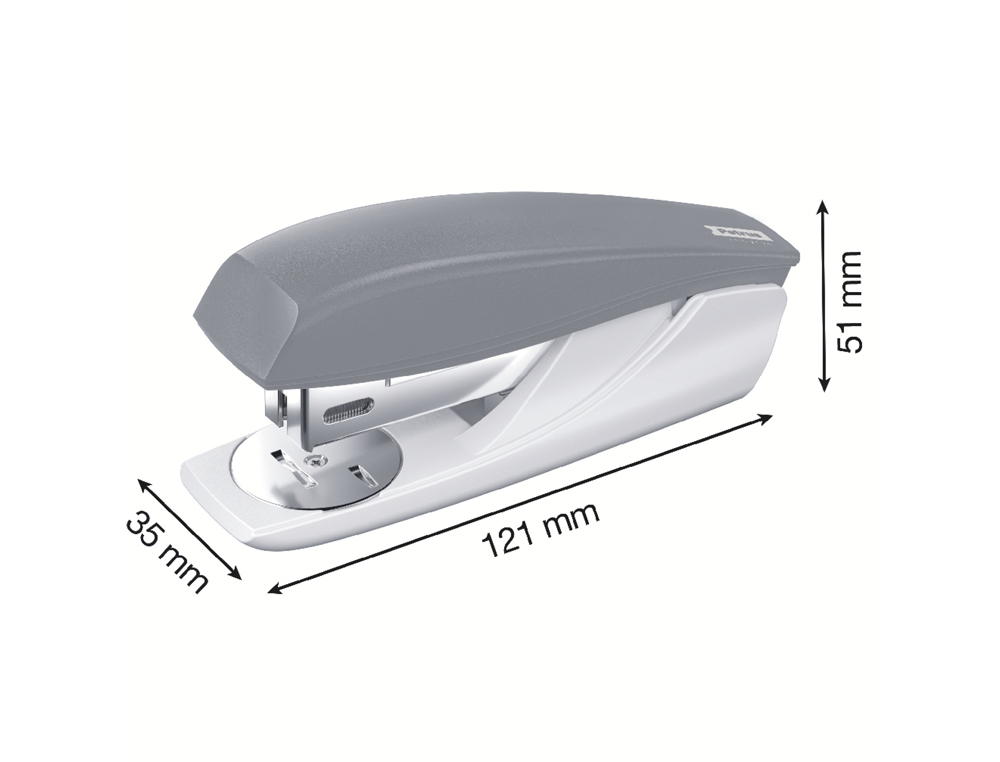 GRAPADORA PETRUS 210 REYCLE NEGRO CAPACIDAD 25 HOJAS USA GRAPAS 22/6