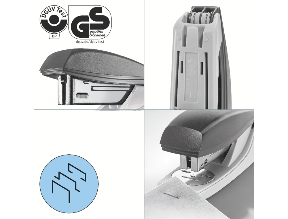 GRAPADORA PETRUS 210 REYCLE NEGRO CAPACIDAD 25 HOJAS USA GRAPAS 22/6