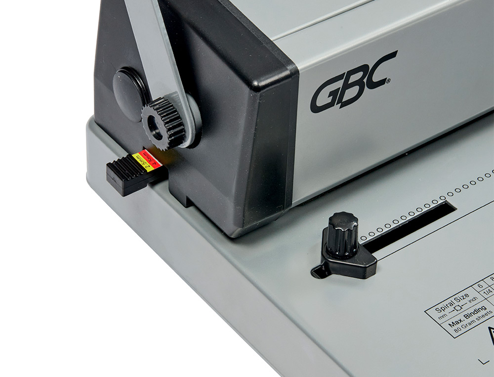 ENCUADERNADORA PARA ESPIRAL GBC MULTIBIND MC59 PERFORA 20 HOJAS TAMAÑO A4 ENCUADERNA 450 HOJAS