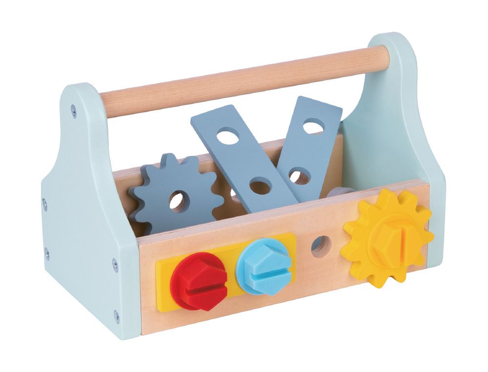 JUEGO INFANTIL IMAGINOVO MADERA MALETIN DE HERRAMIENTAS +3 AOS 18 PIEZAS 21,4X13,2X11CM