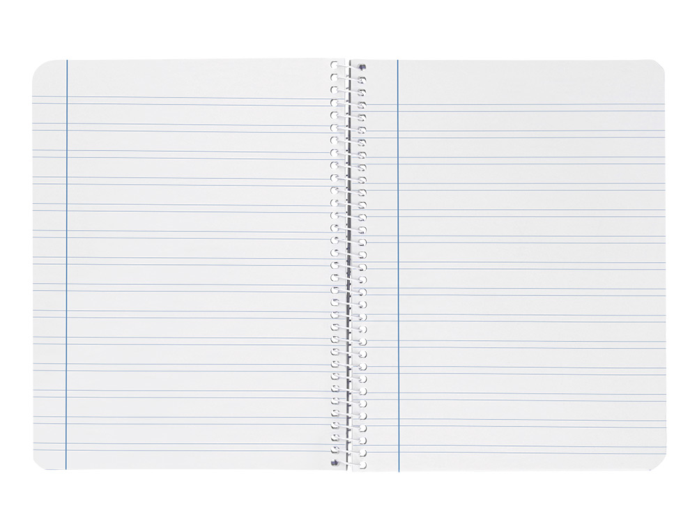 CUADERNO ESPIRAL LIDERPAPEL A4 WITTY TAPA DURA 80H 90GR PAUTA 3,5MM CON MARGEN COLOR VERDE