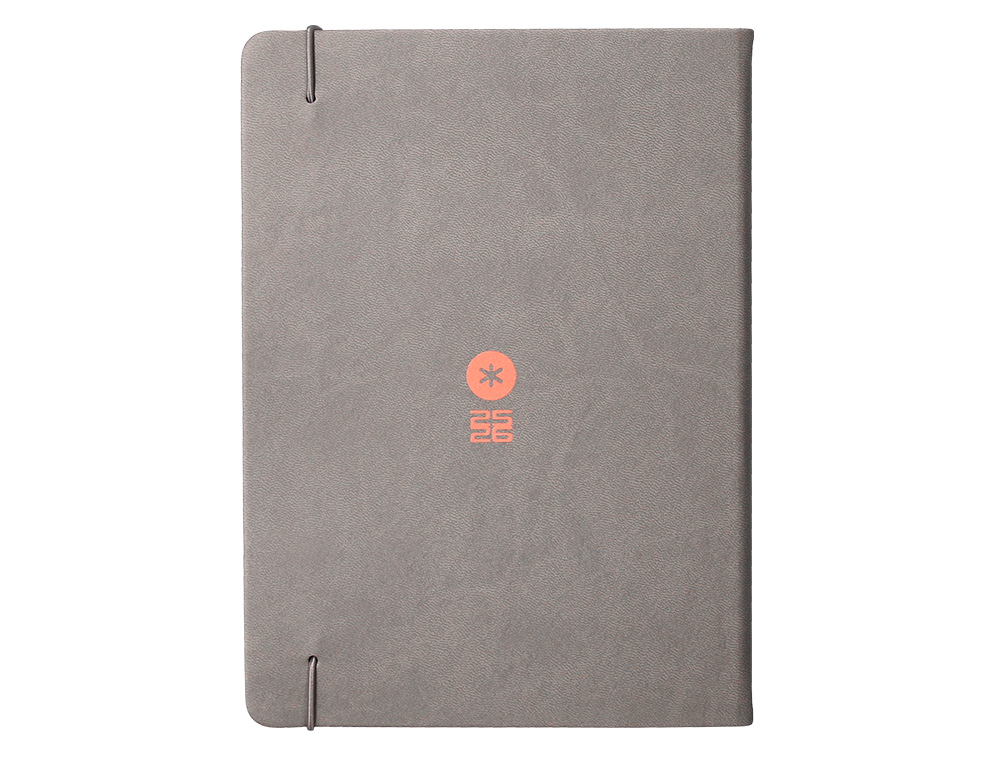 AGENDA ESCOLAR ANTARTIK 25-26 ENCUADERNADA GO! SIMIL PIEL GRIS SEMANA VISTA A5 BILINGE PAPEL FSC 80 GR