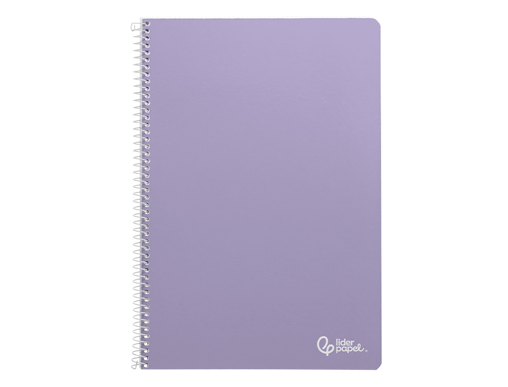 CUADERNO ESPIRAL LIDERPAPEL A5 MICRO SMART TAPA BLANDA 80H 75GR HORIZONTAL 7MM DOBLE MARGEN 6 TALADROS COLORES