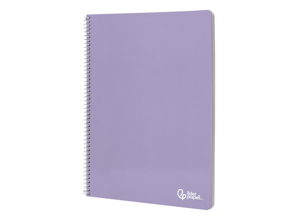 CUADERNO ESPIRAL LIDERPAPEL A5 MICRO SMART TAPA BLANDA 80H 75GR HORIZONTAL 7MM DOBLE MARGEN 6 TALADROS COLORES
