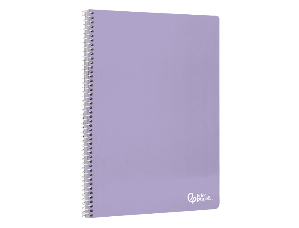CUADERNO ESPIRAL LIDERPAPEL A5 MICRO SMART TAPA BLANDA 80H 75GR HORIZONTAL 7MM DOBLE MARGEN 6 TALADROS COLORES