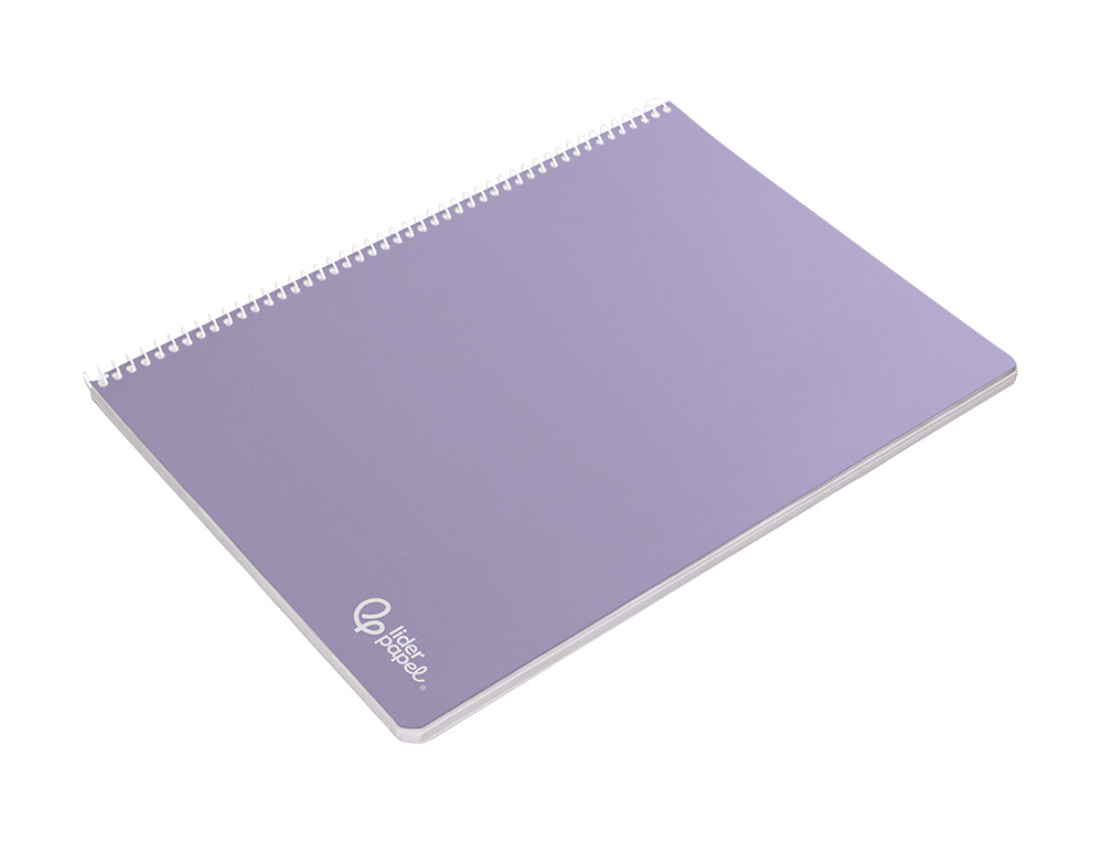 CUADERNO ESPIRAL LIDERPAPEL A5 MICRO SMART TAPA BLANDA 80H 75GR HORIZONTAL 7MM DOBLE MARGEN 6 TALADROS COLORES