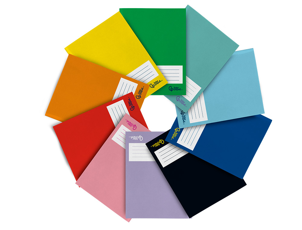 LIBRETA LIDERPAPEL SMART A5 PLUS 32 HOJAS 75G/M2 CUADRO 3MM CON MARGEN COLORES SURTIDOS