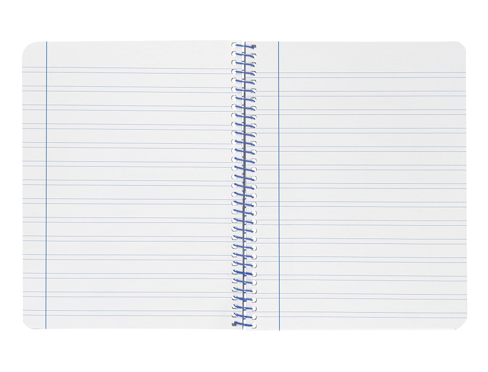CUADERNO ESPIRAL LIDERPAPEL A4 WONDER TAPA PLASTICO 80H 90GR PAUTA ANCHA 3,5MM CON MARGEN COLOR VERDE OSCURO