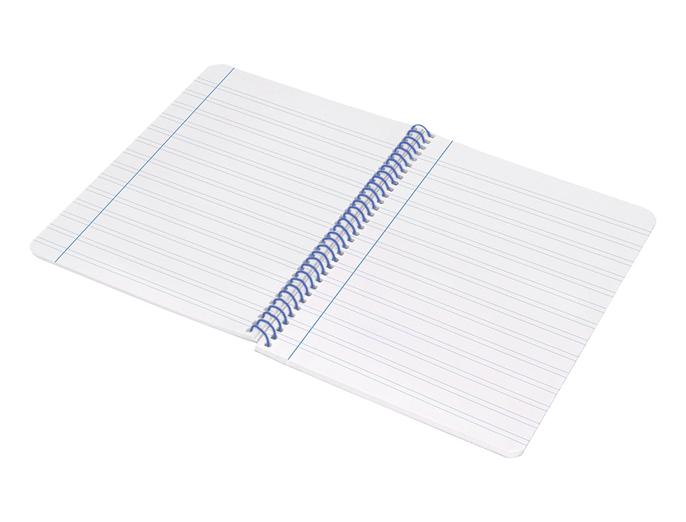 CUADERNO ESPIRAL LIDERPAPEL A4 WONDER TAPA PLASTICO 80H 90GR PAUTA ANCHA 3,5MM CON MARGEN COLOR VERDE OSCURO
