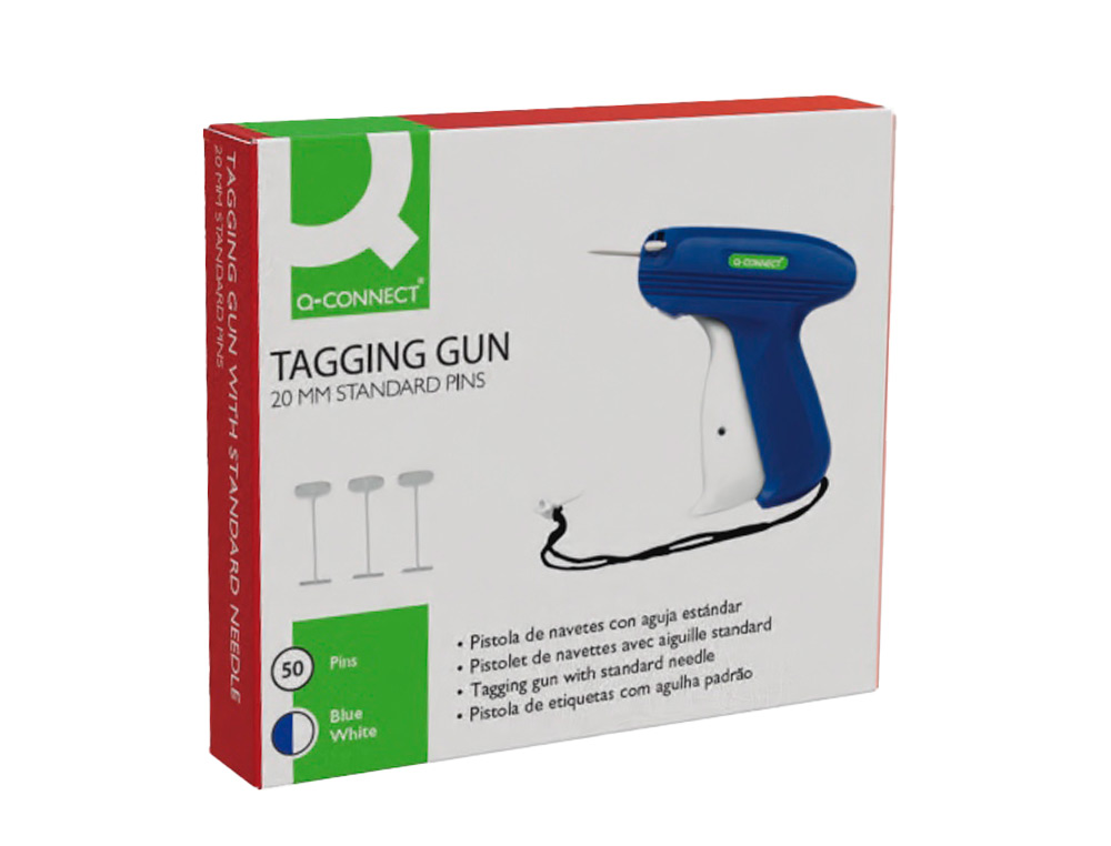 PISTOLA DE NAVETES Q-CONNECT CON AGUJA ESTANDAR