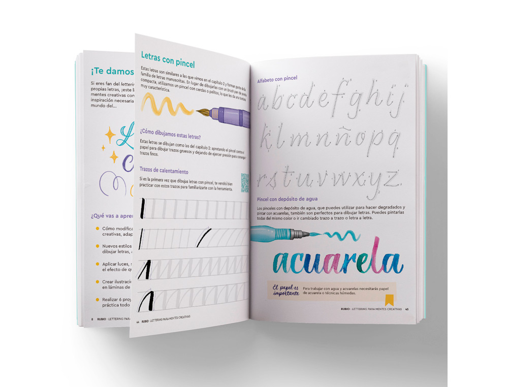 CUADERNO RUBIO LETTERING PARA MENTES CREATIVAS