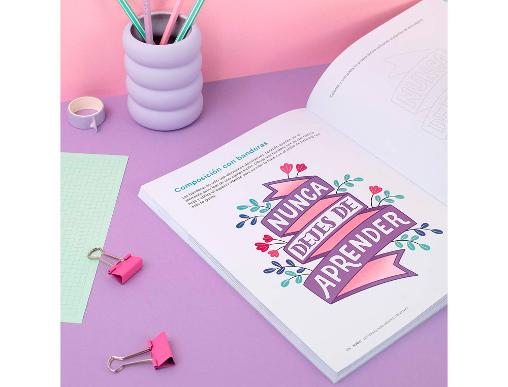 CUADERNO RUBIO LETTERING PARA MENTES CREATIVAS